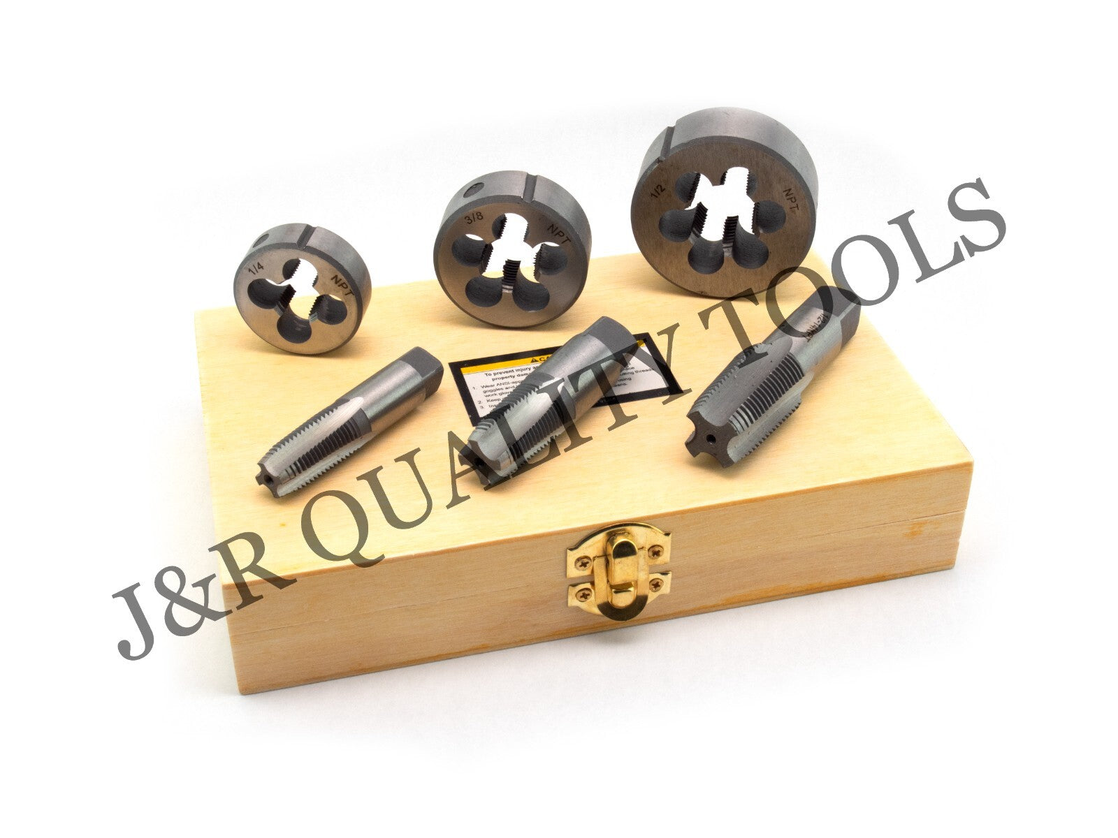 VCT Pipe Tap & Die Set - 6 Piece