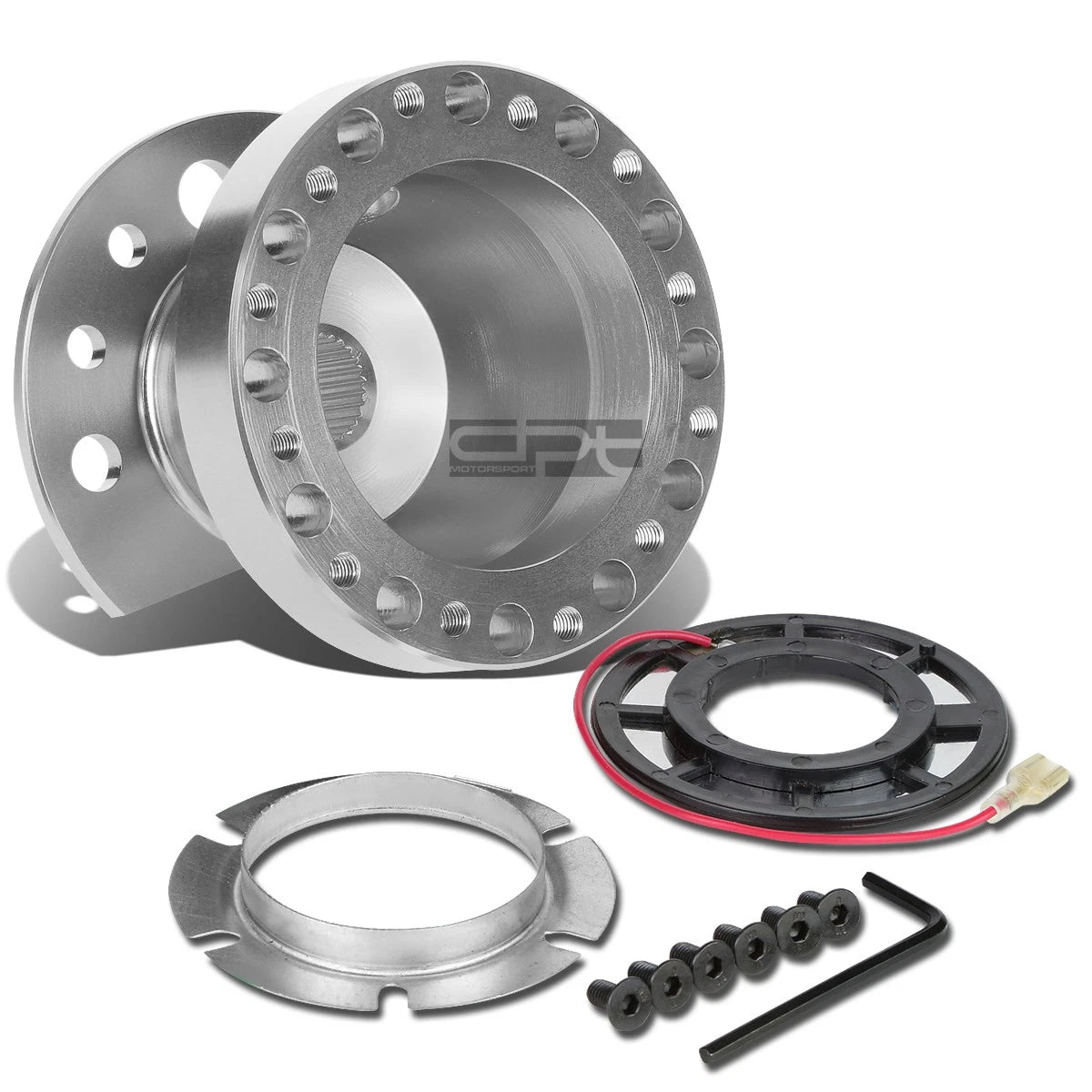 Fit 88-91 Civic 90-93 Integra Silver Aluminum Steering Wheel 6-hole