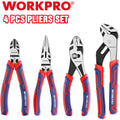 WORKPRO 4-Piece Pliers Set Premium CR-V Construction by WORKPRO