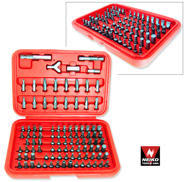 100pc Security Bit Set Tamper Torx Hex