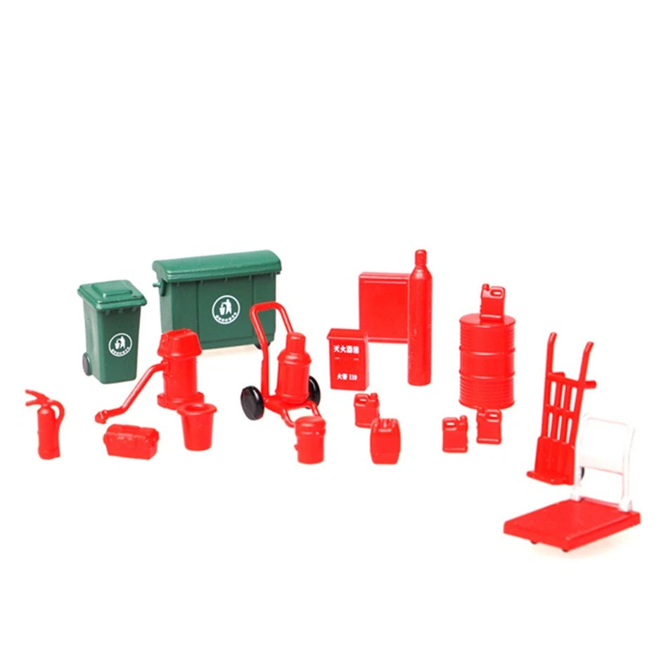 1:64 Scene Model Props Oil Shop Tools Garage Equipment Diorama