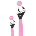 WORKPRO 2-Piece Pink Adjustable Wrench Set Metric & SAE