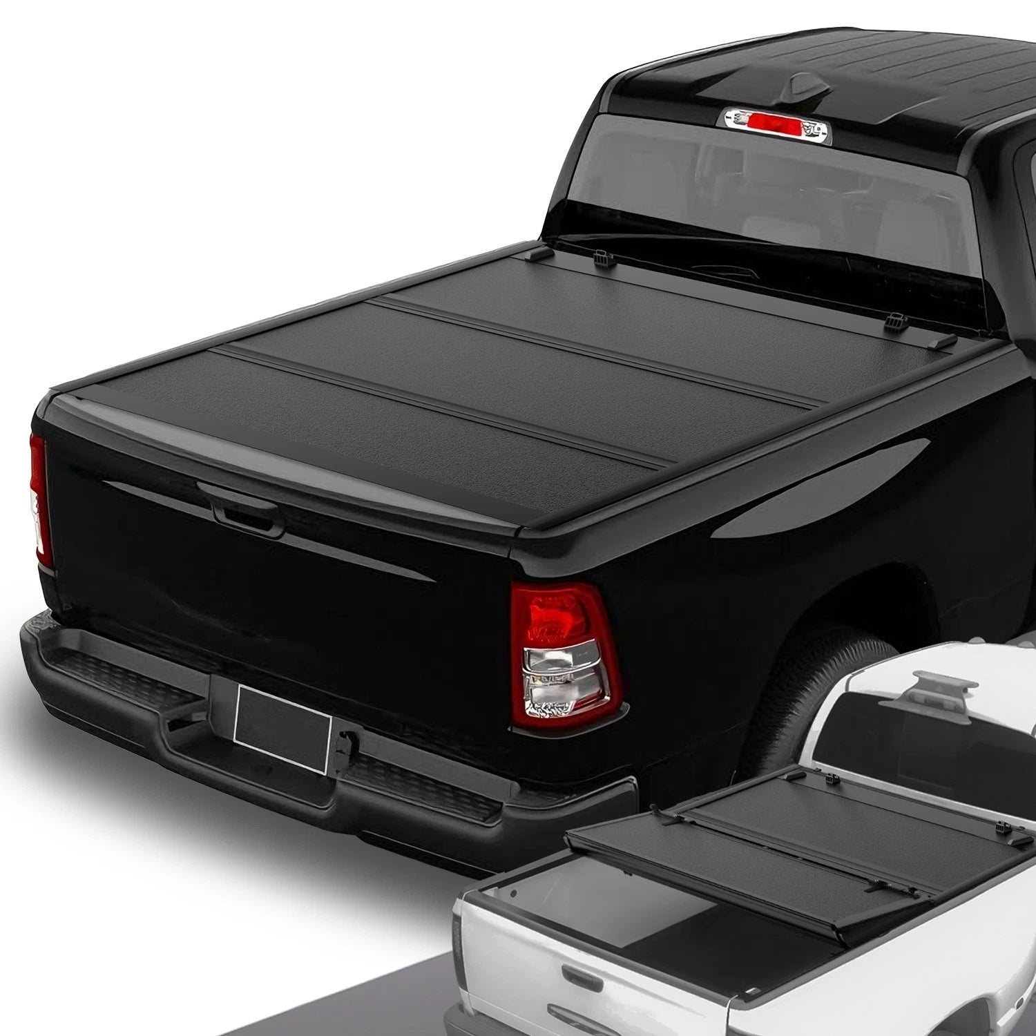 Fit 09-25 Ram 1500 Classic 5.7ft Bed Low Profile Tri Fold Hard