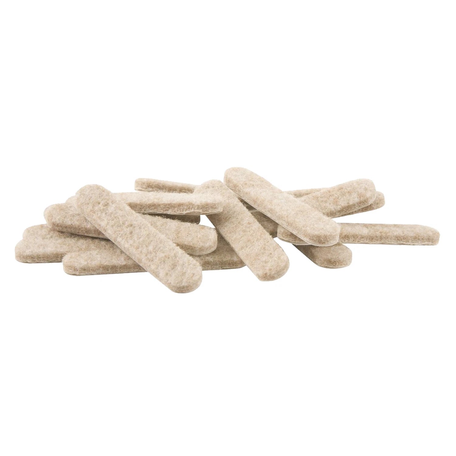 100 Heavy Duty 1/2 X 2-5/8" Felt Pad Strip Sliders For Legs Chair