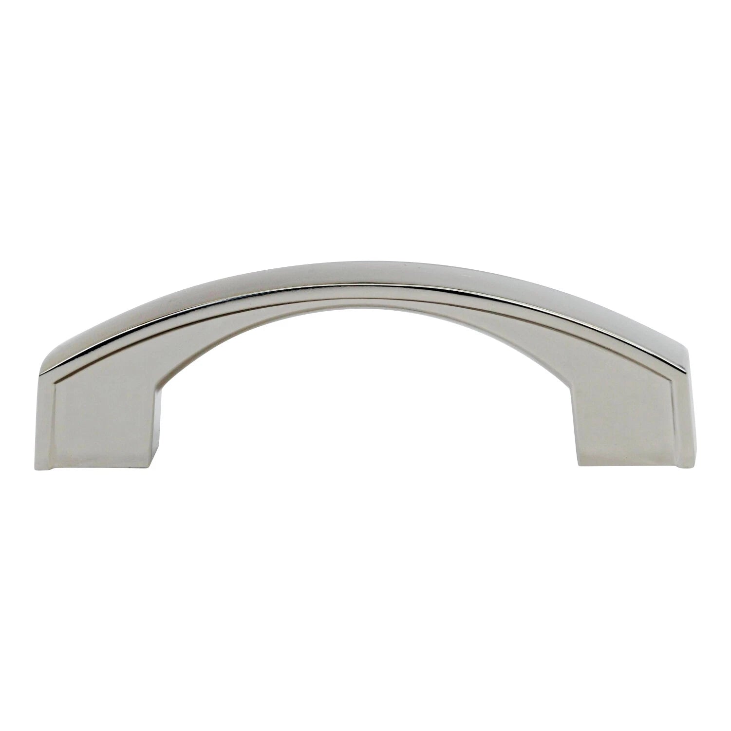 Bow Arch Style 3" Polished Nickel Kitchen Cabinet Dresser Pull Handle
