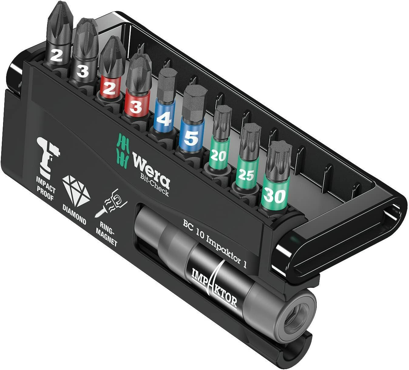 Wera Bit-Check 10 Impaktor - 10 Pieces