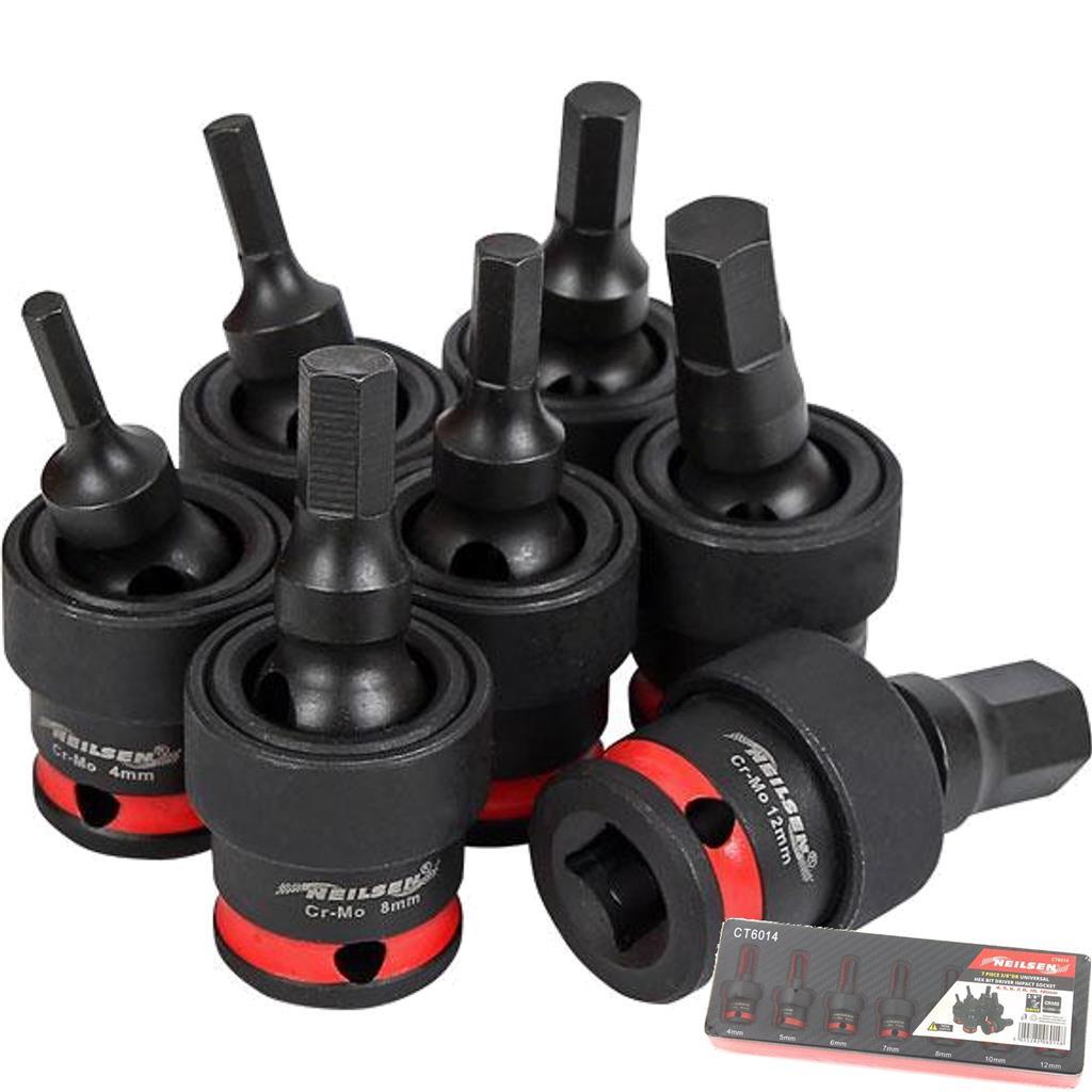 Neilsen Universal Swivel Impact Socket Set