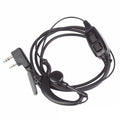 Ptt Earpiece Headset Earbuds W/ Microphone Mic For Baofeng Bf-uv5r