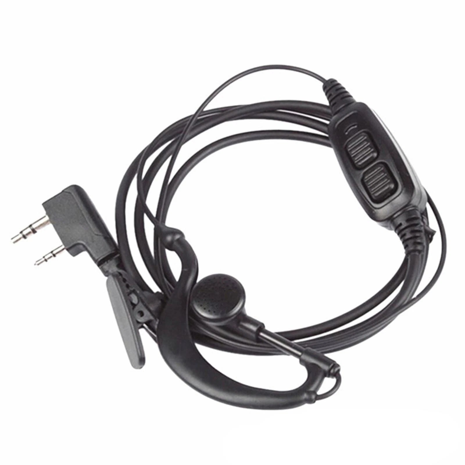 Ptt Earpiece Headset Earbuds W/ Microphone Mic For Baofeng Bf-uv5r