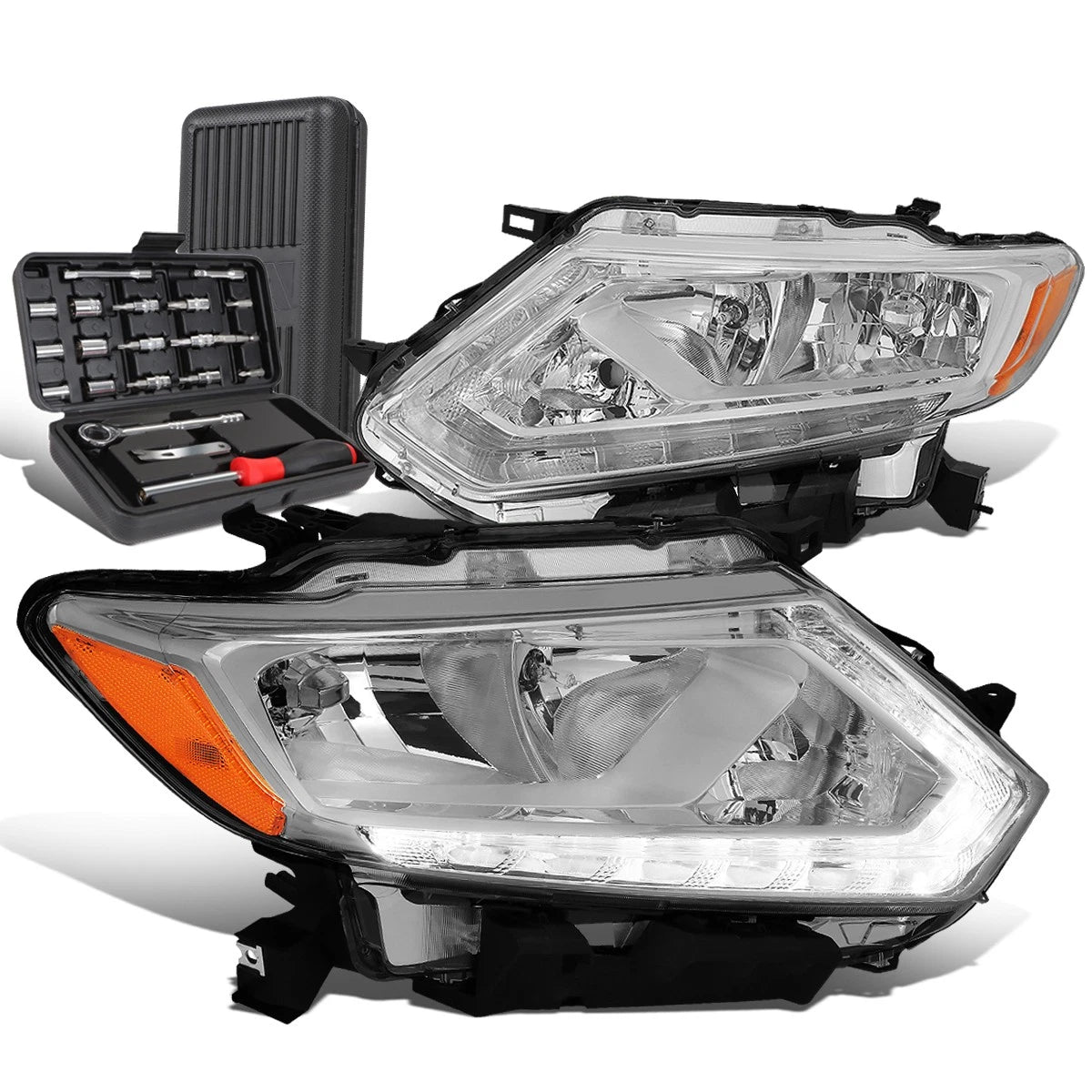 For 2014-2016 Rogue Led Drl Pair Chrome/amber Side | Built Supply Co