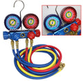 R134a R22 R12 R502 A/c Manifold Service Gauges Set + 60" Charging Hose