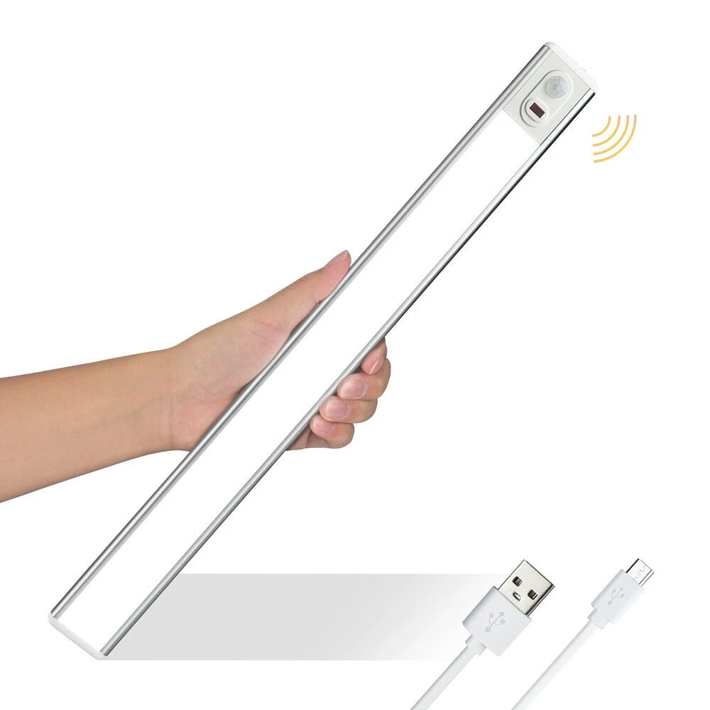 70led Under Cabinet Closet Light Motion Sensor Usb Rechargeable Lamp