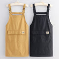 Water Resistant Japanese Kitchen Apron With Large Pocket And