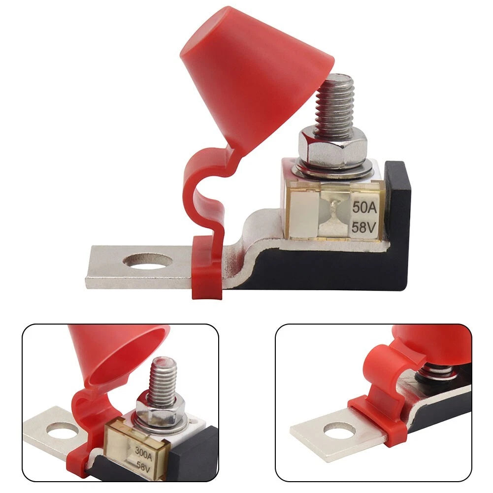 Fuse Holder Kit 100a 200a 6x2x4.7cm For Car Marine Boat Terminal 300a