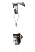 Stas Moulding Hook Chrome, Zipper & Perlon Cord Picture Hanging