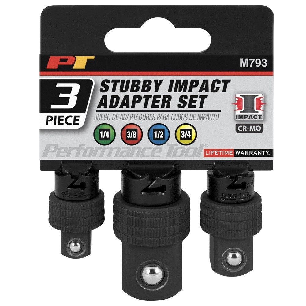 Performance Tool Stubby Impact Adapter Set by Performance Tool