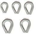 5/16 Inch Wire Rope Thimble Heavy Duty Grade 316 Stainless Steel