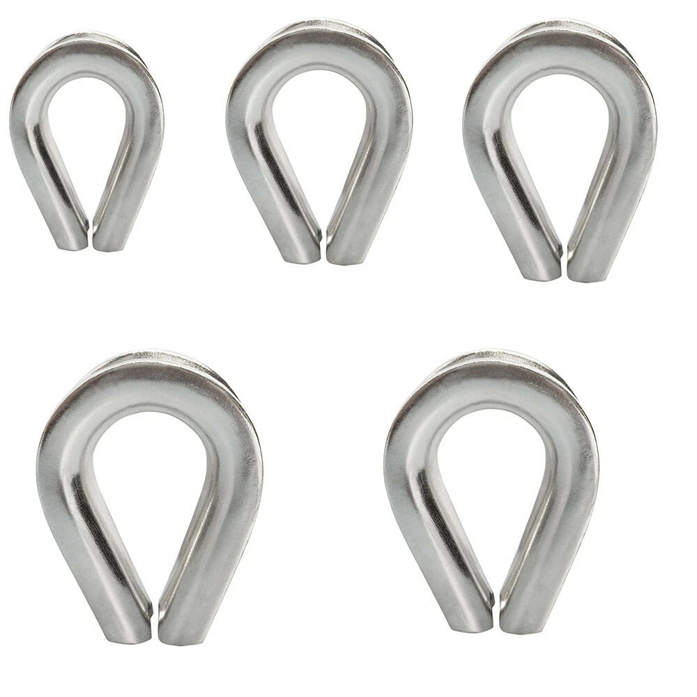 5/16 Inch Wire Rope Thimble Heavy Duty Grade 316 Stainless Steel
