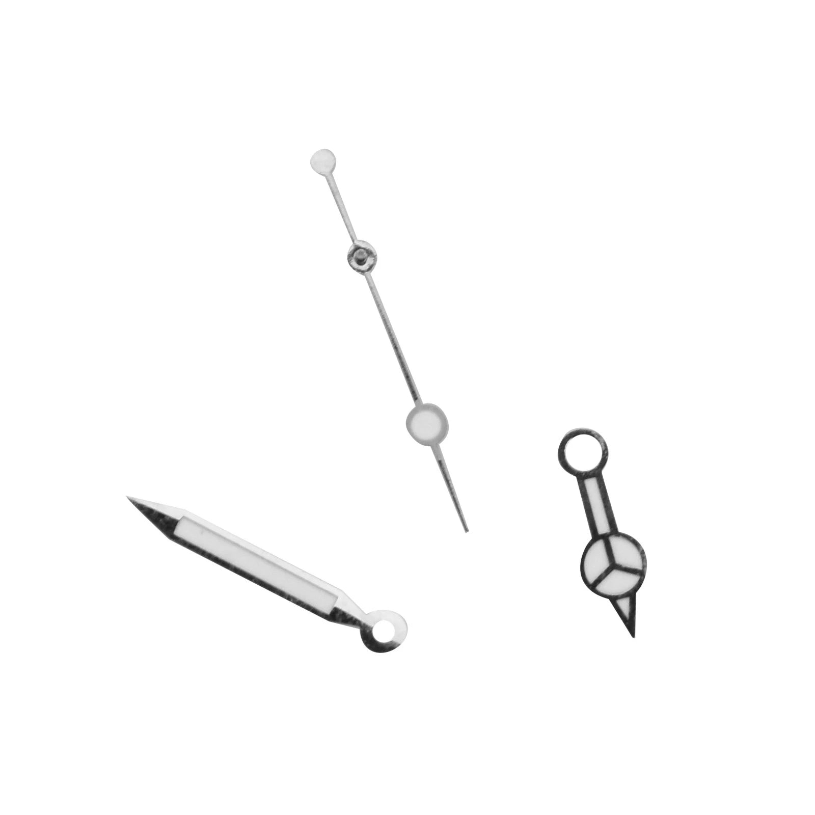 New Silver Plated Watch Hands Kit Compatible With Eta 2824 Tudor