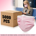 Case Of 100 Boxes () - Pink Disposable Face Masks | Built Supply Co