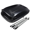 Adjustable 120cm Roof Rail Aluminum Cross Bar+cargo Box Carrier Set