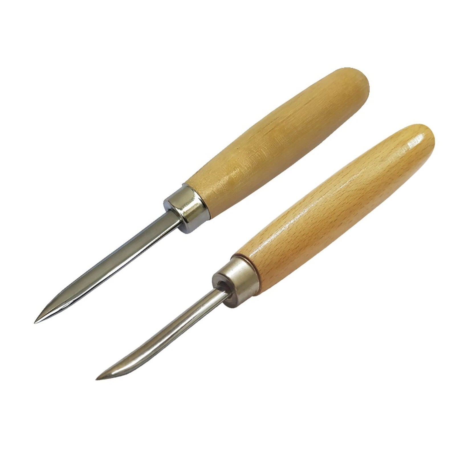 2 Burnisher Set With Straight 2.5" & Curved 2.5" Shape Burnishers -