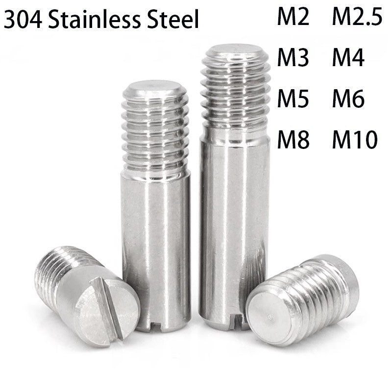Slotted Headless Screw 304 Stainless Steel M2-M10