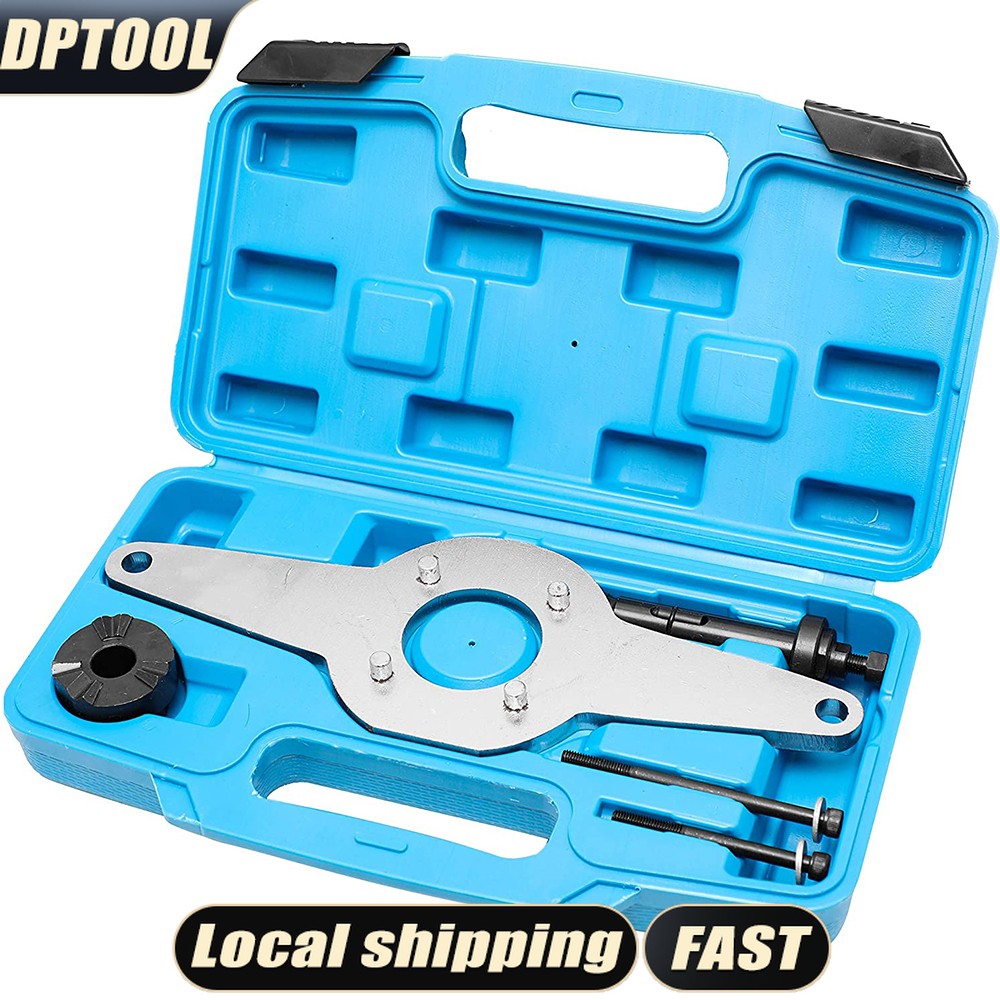 For Audi Skoda VW Vibration Damper Holding Tool Crankshaft Pulley Removal Kit