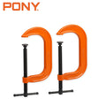 Pony 6-in C-Clamp Set 2660 C-Clamps 1000lbs Load Limit for DIY Woodworking 2Pack