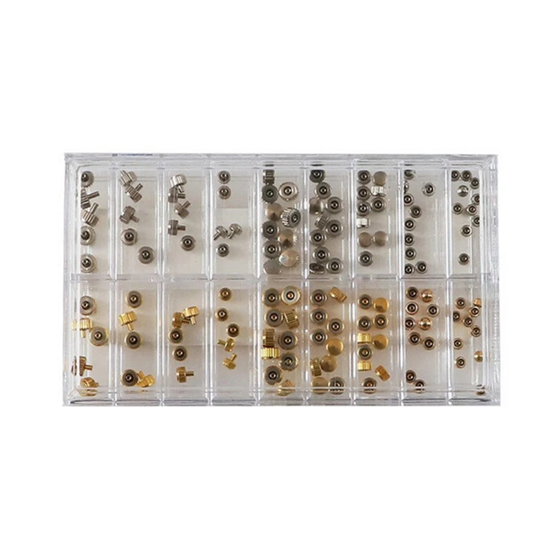 3-5mm Long&short Tube Mixed Size Waterproof Watch Crown Assortment Kit