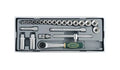 Force T3251-72-5 3/8" Dr 6-22mm 6pt Socket &amp; Accessories 24pc 72T Ratchet Wrench