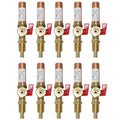 10 Pack XFITTING Washing Machine Outlet Valve, 1/2" Pex