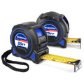 WORKPRO 2pc Heavy Duty Tape Measure 25ft