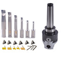 Mt2 2inch Boring Head Set With 6 Indexable Boring Bar And 6