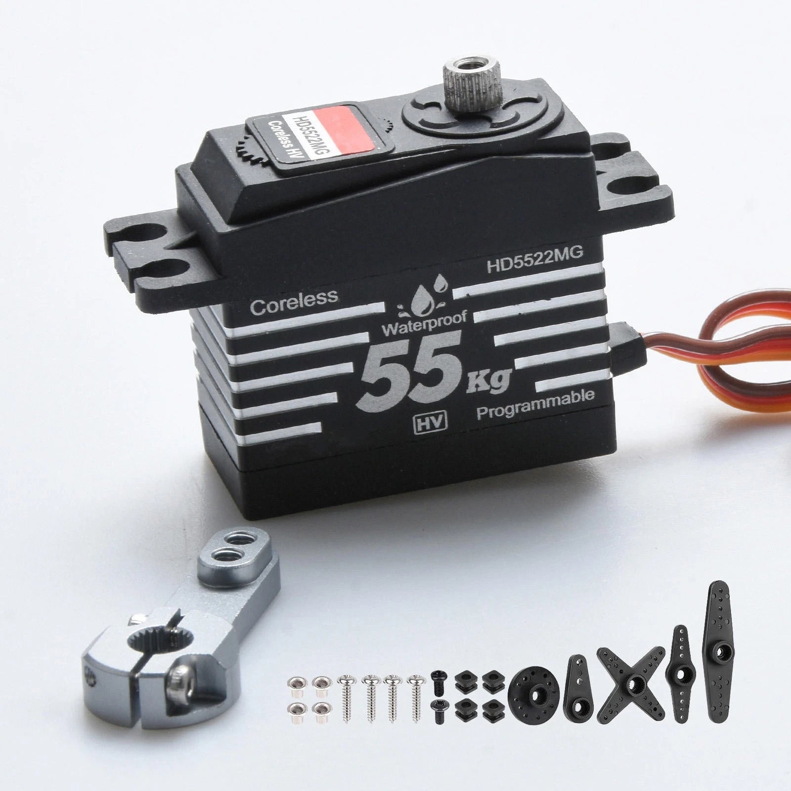 58kg Digital Servo 69g Lightweight Ip67 Waterproof 90-180°