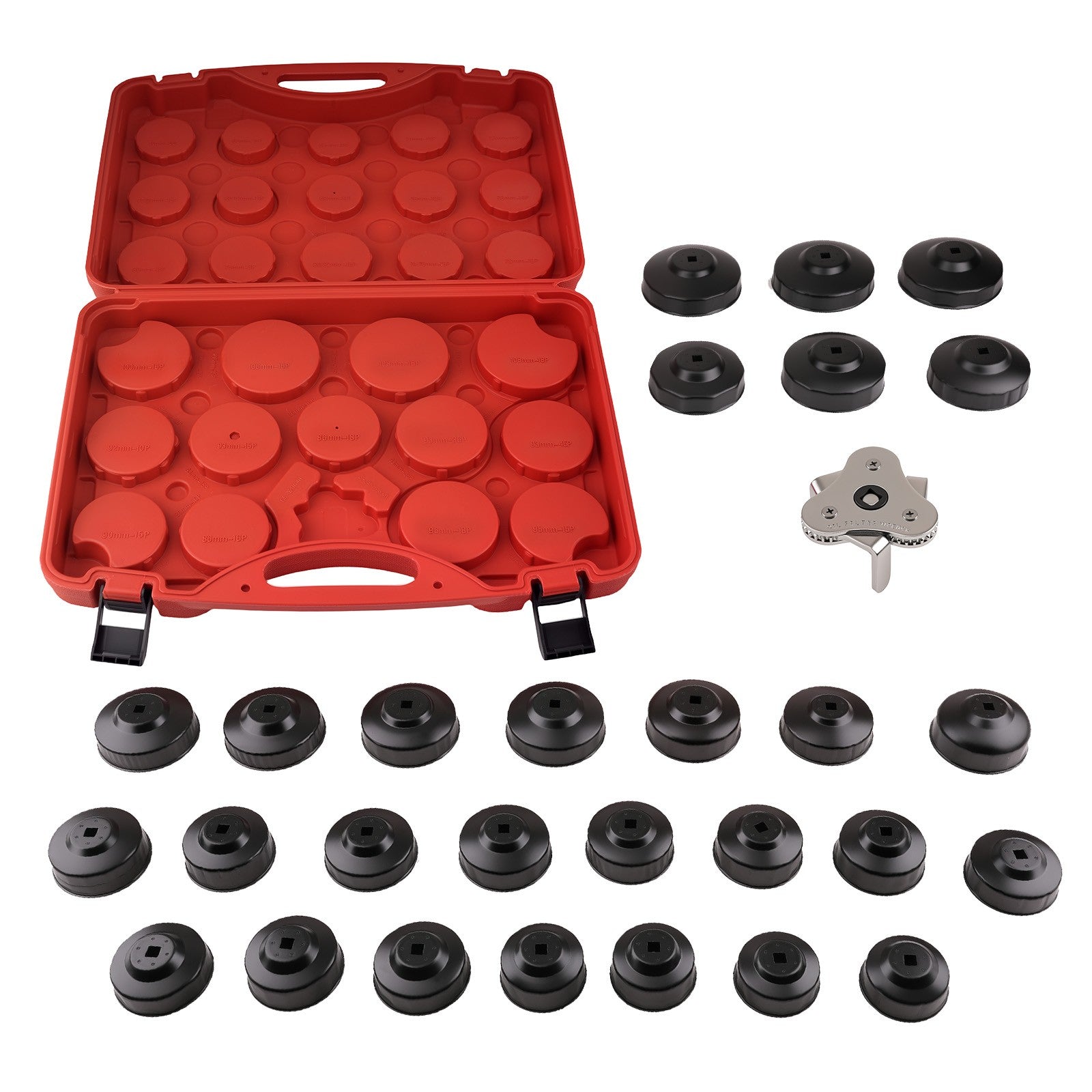30 Piece Oil Filter Socket For Auto Vehicle Removal Tool Kit Set