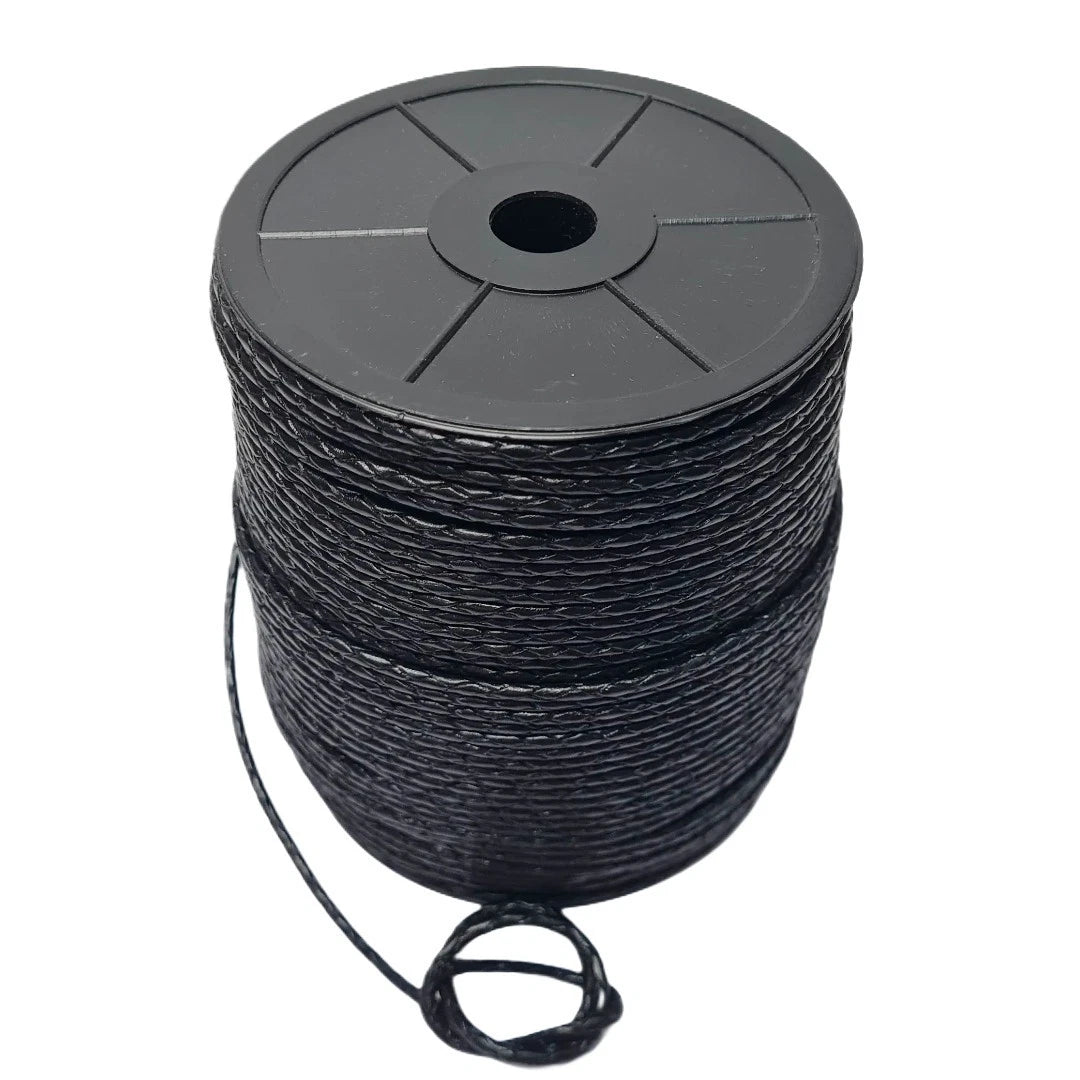 Hunter/bolo Braided Round Leather Cord – 2.5mm - 4-ply Flat