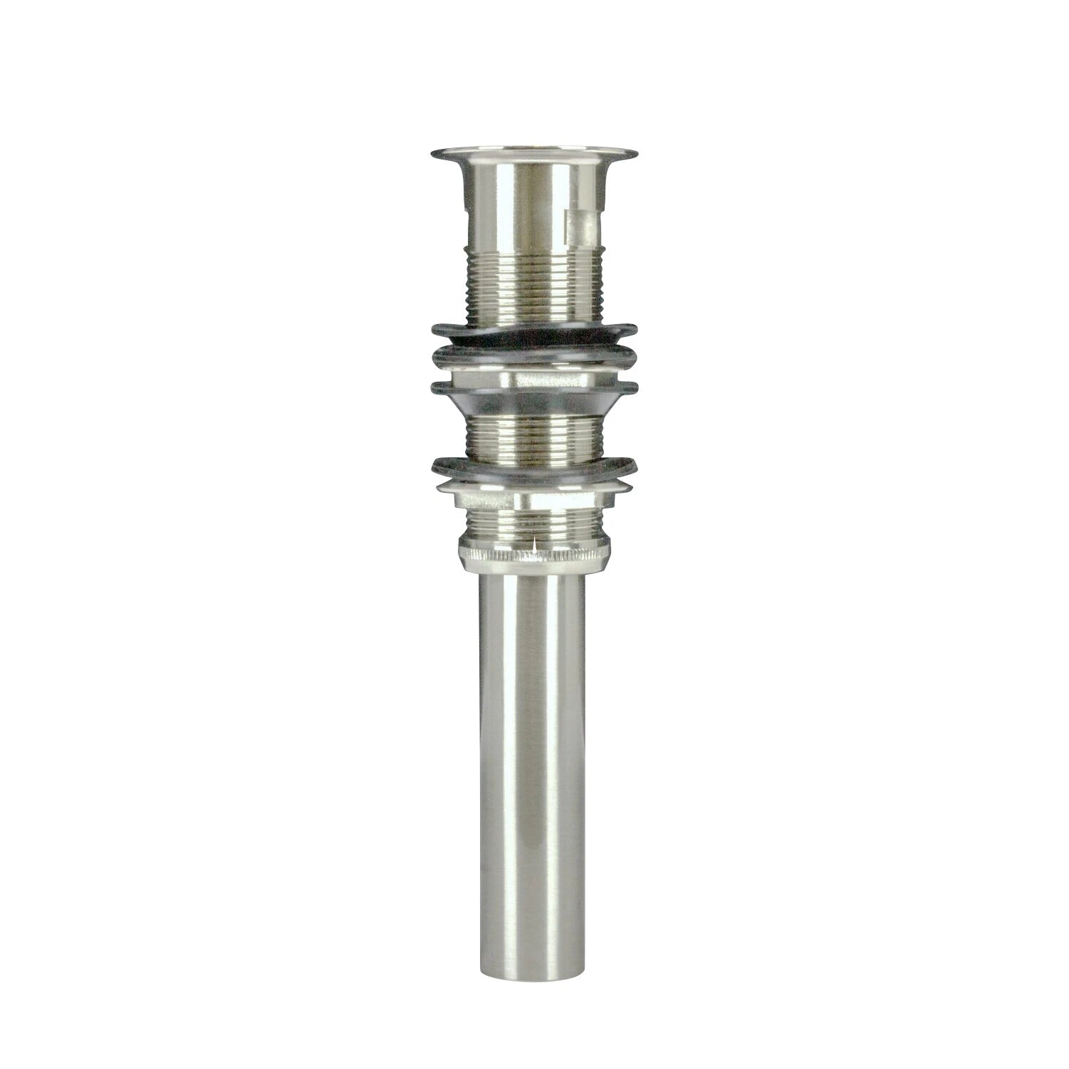 Pop-up Vanity Sink Drain In Brushed Nickel Finish With Overflow