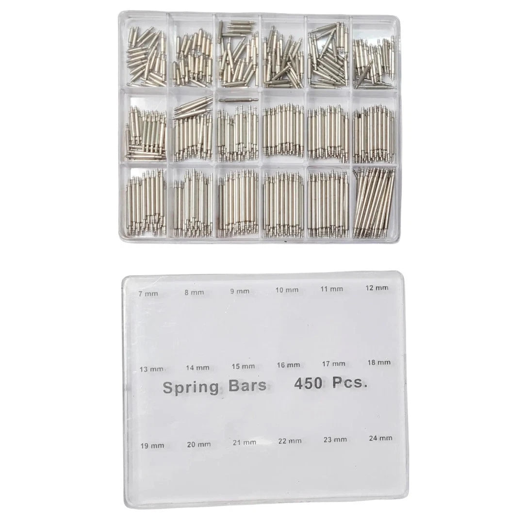 Watch Spring Bars Assortment 7mm–24mm – Watch Band Pins Set In Plastic