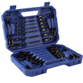 22PC Ratcheting Wrench Set 180° Flex Head Combination Wrench Set 6-18mm 1/4-3/4"