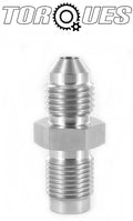 AN-4 (4AN) To 7/16"x24 Garrett Turbo Feed Stainless Steel Adapter Not