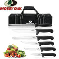 Mossy Oak Kitchen Knife Set Chef Knife Set W/roll Bag Stainless Steel