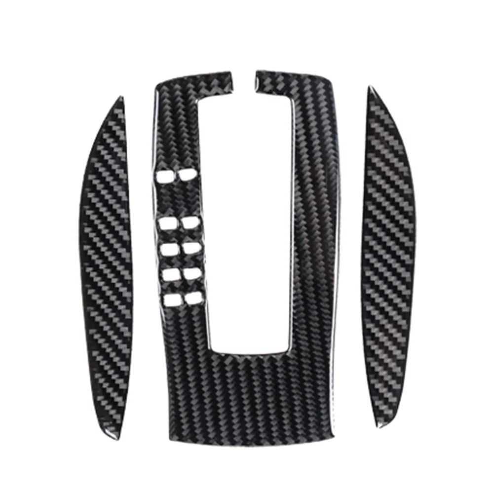 Carbon Fiber Steering Wheel Button Cover Trim For Chevy For Camaro 10
