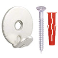 Heavy Duty Picture Hook & Fixings Nickel Round Hanging