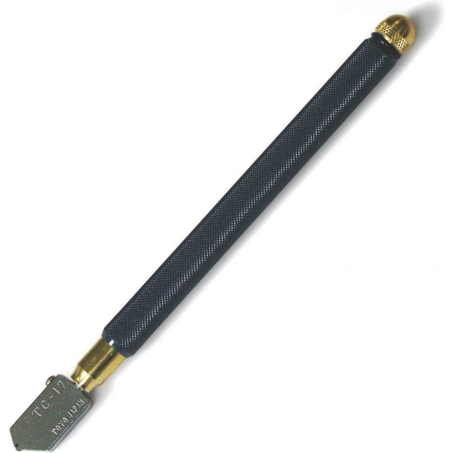 Toyo Oil Glass Cutter Brass Handle TC17B Straight Head Genuine!