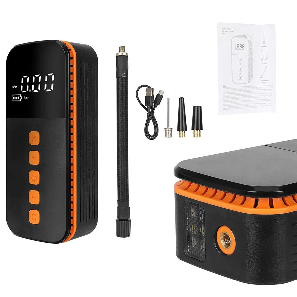 Fast Inflation Pump Portable Tire Inflator On-the-go Use Easy To Carry