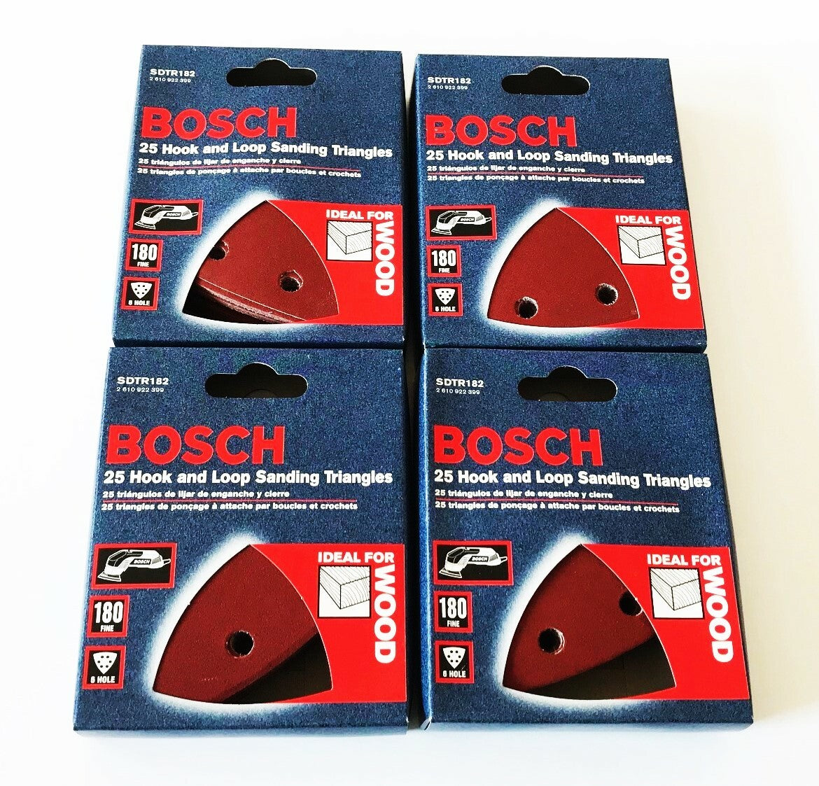 Bosch Sanding Triangle Discs 180 Grit