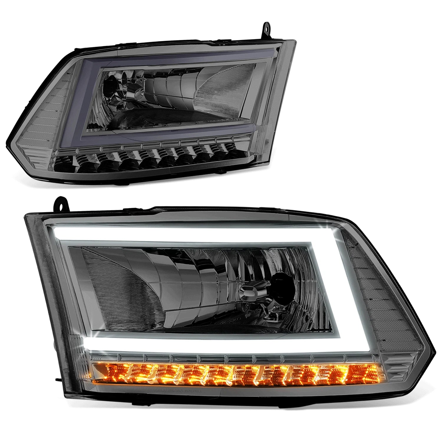 Fit 09-24 Ram 1500 Smoked/clear C-LED Drl | Built Supply Co