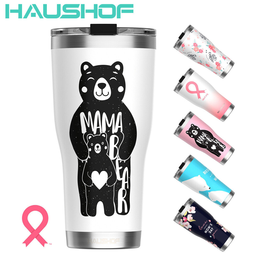 HAUSHOF Mothers Day 20 oz Tumbler Double Wall Stainless Steel