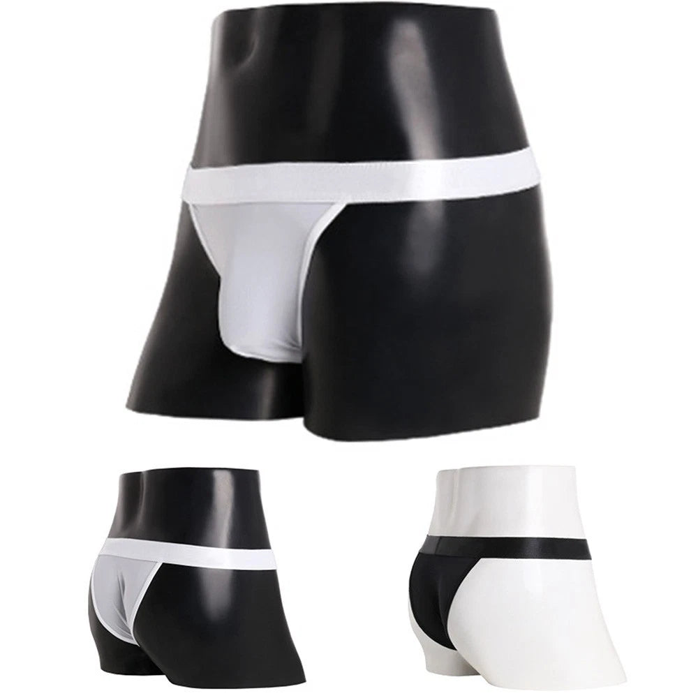Ice Silk Middle Waist`mens`sex<wbr/>y Thin Briefs Cool Underwear